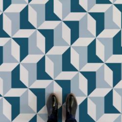 Geometric Pattern Vinyl flooring