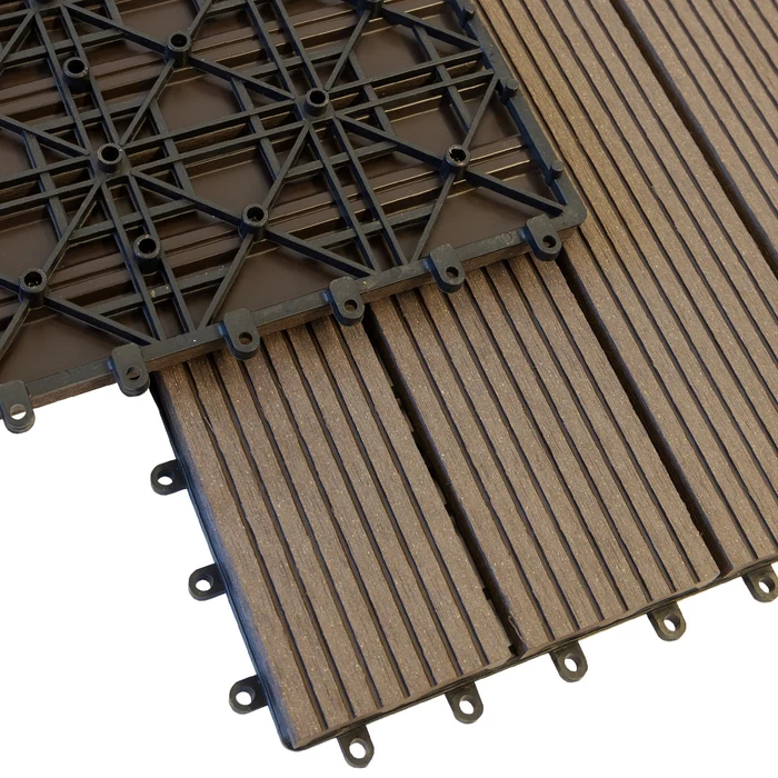 Dark Brown Outdoor Deck Flooring