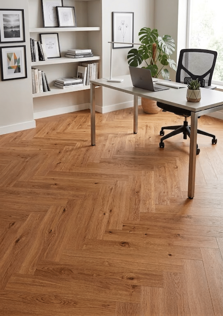 Fernwood Oak Herringbone Vinyl Flooring