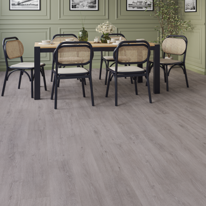 Weyborne Grey Vinyl Plank Flooring
